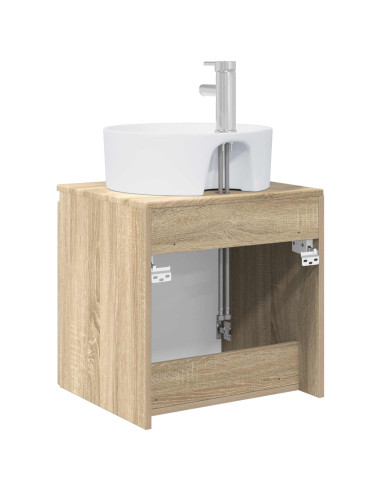 Mobile Lavabo da Parete Rovere Sonoma 49,5 x 44,5 x 65 cm