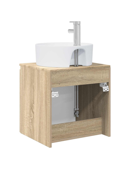 Mobile Lavabo da Parete Rovere Sonoma 49,5 x 44,5 x 65 cm