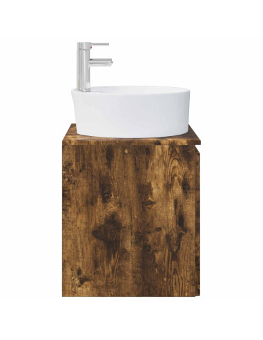Mobile Lavabo da Parete Rovere Fumo 49,5 x 44,5 x 65 cm