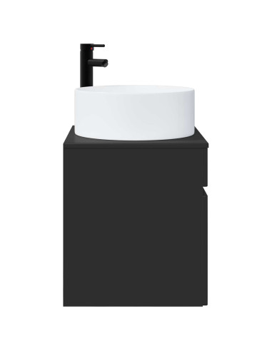 Mobile lavabo da parete Nero 49 x 44,5 x 65,5 cm