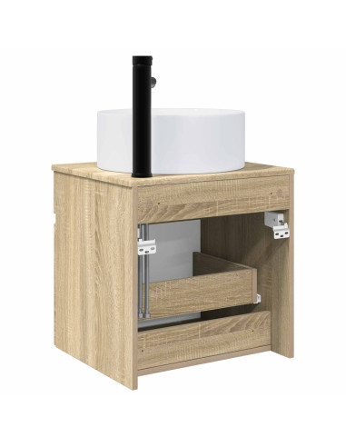 Mobile lavabo da parete Rovere Sonoma 49 x 44,5 x 65,5 cm