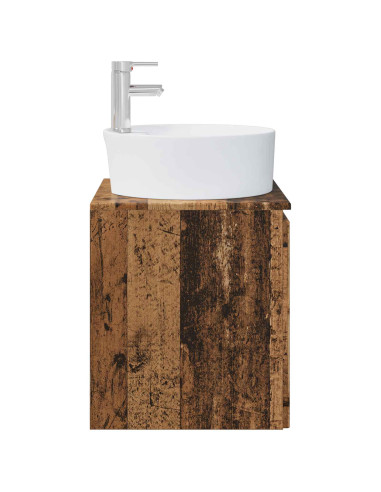 Mobile Lavabo da Parete Legno antico 49,5 x 44,5 x 65 cm