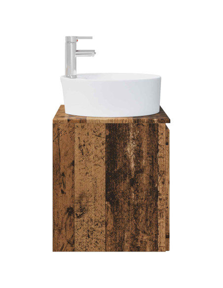 Mobile Lavabo da Parete Legno antico 49,5 x 44,5 x 65 cm