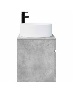 Mobile lavabo da parete Grigio Cemento 49 x 44,5 x 65,5 cm 2