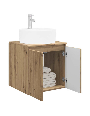 Mobile Lavabo da Parete Rovere Artigianale 49,5 x 44,5 x 65 cm