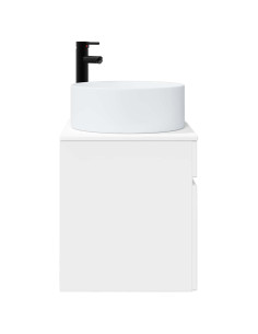 Mobile lavabo da parete Bianco Lucido 49 x 44,5 x 65,5 cm 2