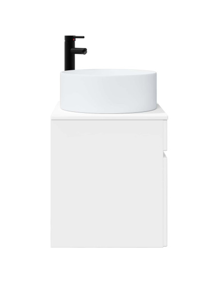 Mobile lavabo da parete Bianco Lucido 49 x 44,5 x 65,5 cm