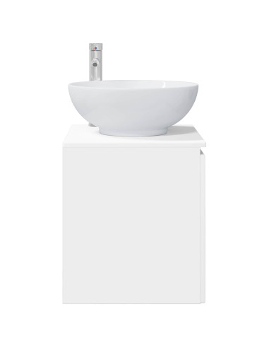 Mobile Lavabo da Parete Bianco 49,5 x 44,5 x 65 cm