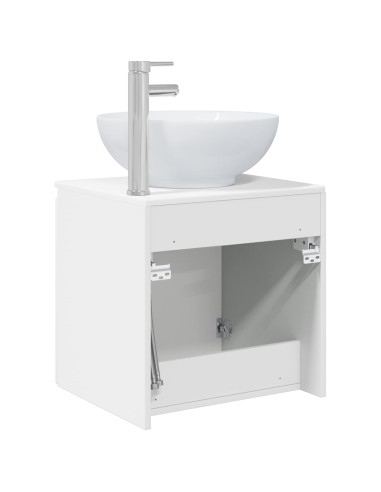 Mobile Lavabo da Parete Bianco 49,5 x 44,5 x 65 cm