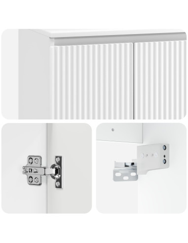 Mobile Lavabo da Parete Bianco 49,5 x 44,5 x 65 cm