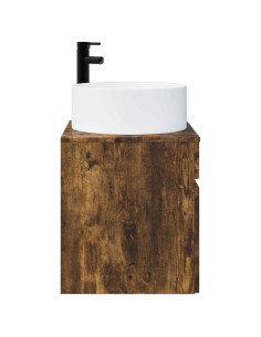 Mobile lavabo da parete Rovere Fumo 49 x 44,5 x 65,5 cm 2