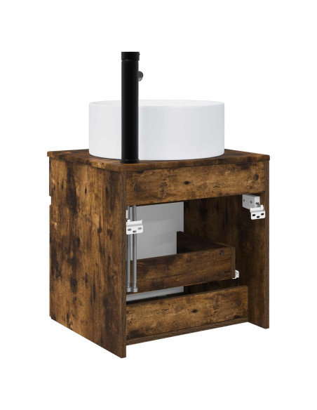 Mobile lavabo da parete Rovere Fumo 49 x 44,5 x 65,5 cm