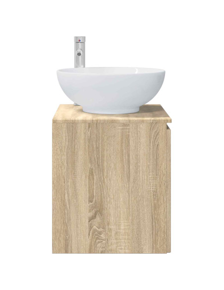 Mobile Lavabo da Parete Rovere Sonoma 49,5 x 44,5 x 65 cm