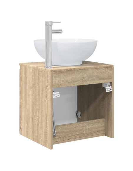 Mobile Lavabo da Parete Rovere Sonoma 49,5 x 44,5 x 65 cm