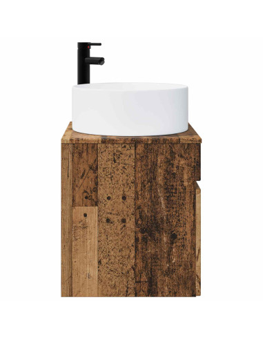 Mobile lavabo da parete Legno antico 49 x 44,5 x 65,5 cm
