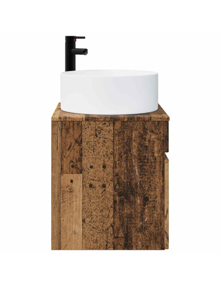 Mobile lavabo da parete Legno antico 49 x 44,5 x 65,5 cm