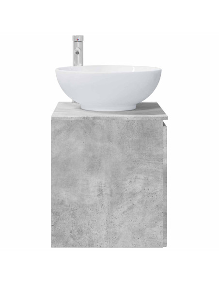 Mobile Lavabo da Parete Grigio Cemento 49,5 x 44,5 x 65 cm