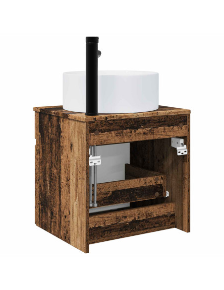Mobile lavabo da parete Legno antico 49 x 44,5 x 65,5 cm