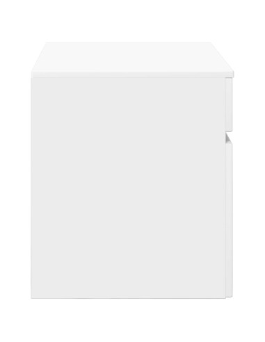 Mobiletto da Bagno a Muro Bianco 59 x 44,5 x 50 cm