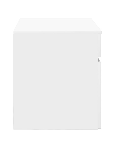 Mobiletto da Bagno a Muro Bianco 59 x 44,5 x 50 cm