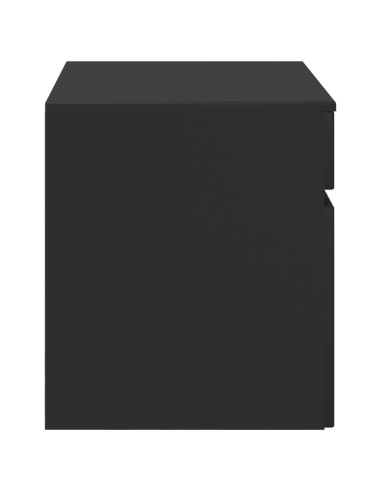 Mobiletto da Bagno a Muro Nero 59 x 44,5 x 50 cm