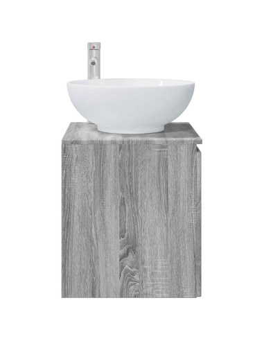 Mobile Lavabo da Parete Sonoma grigio 49,5 x 44,5 x 65 cm