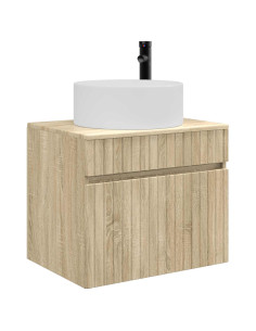 Mobiletto da Bagno a Muro Rovere Sonoma 59 x 44,5 x 50 cm 2
