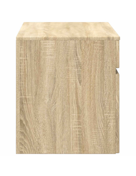 Mobiletto da Bagno a Muro Rovere Sonoma 59 x 44,5 x 50 cm