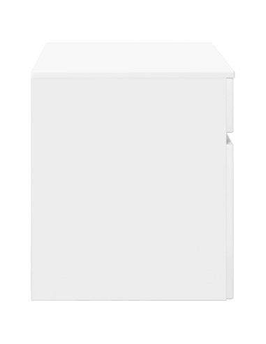 Mobiletto da Bagno a Muro Bianco Lucido 59 x 44,5 x 50 cm