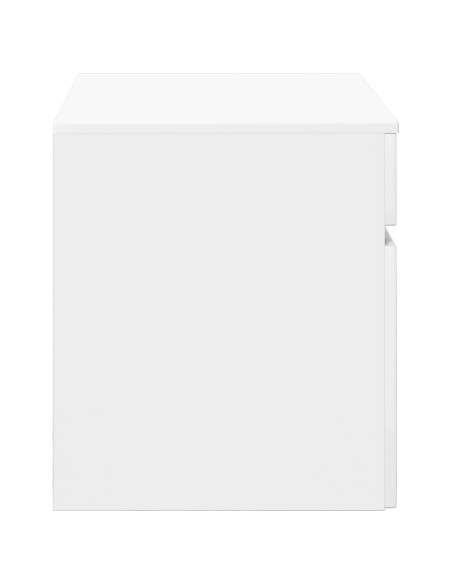 Mobiletto da Bagno a Muro Bianco Lucido 59 x 44,5 x 50 cm