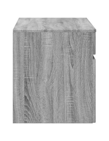 Mobiletto da Bagno a Muro Sonoma grigio 59 x 44,5 x 50 cm