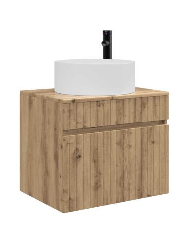 Mobiletto da Bagno a Muro Rovere Artigianale 59 x 44,5 x 50 cm