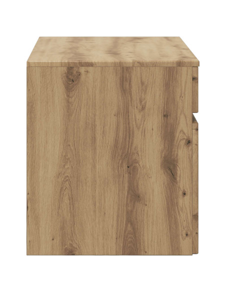 Mobiletto da Bagno a Muro Rovere Artigianale 59 x 44,5 x 50 cm