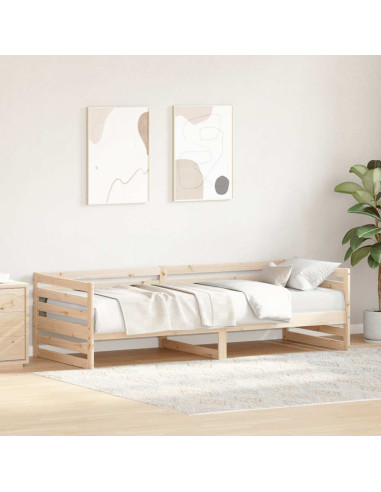 Lettino da giorno senza Materasso 80x200 cm in Legno Massello di Pino