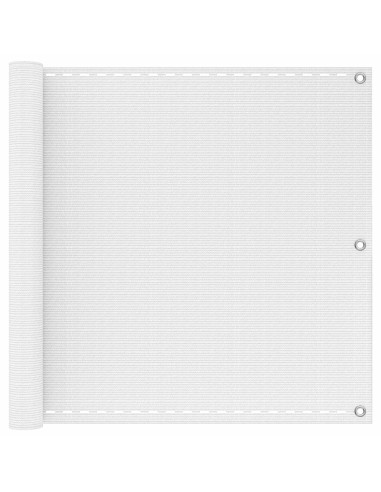Schermo da balcone Bianco 75 x 800 cm HDPE e alluminio