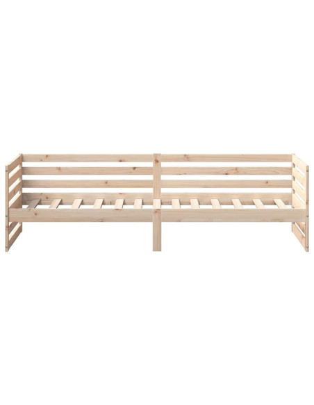 Lettino da giorno senza Materasso 80x200 cm in Legno Massello di Pino