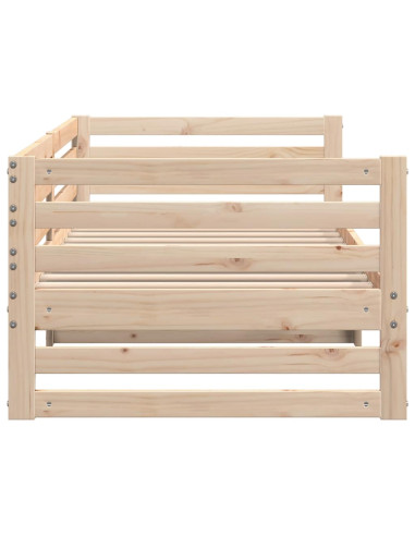 Lettino da giorno senza Materasso 80x200 cm in Legno Massello di Pino