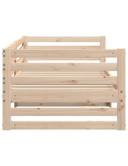 Lettino da giorno senza Materasso 80x200 cm in Legno Massello di Pino