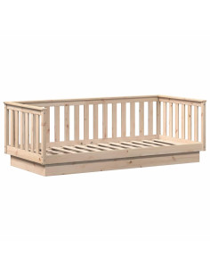 Lettino da giorno senza Materasso 90x200 cm in Legno Massello di Pino 2