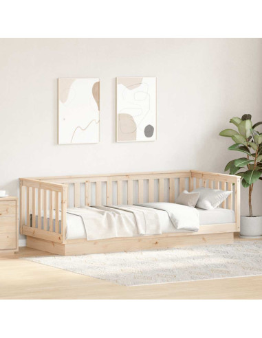Lettino da giorno senza Materasso 90x200 cm in Legno Massello di Pino