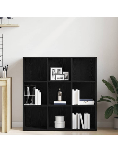 Mobile libreria Rovere Nero 98x29x97,5 cm in Legno Multistrato