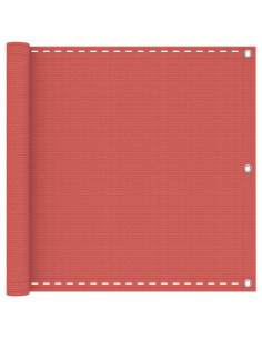 Schermo da balcone Terracotta 75 x 700 cm HDPE e alluminio