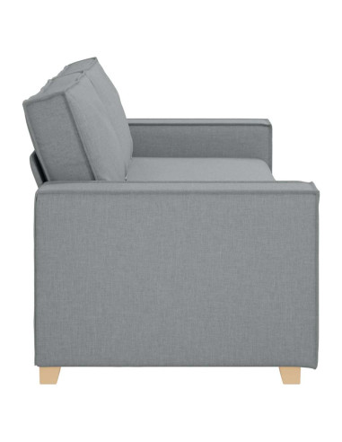 Divano a 3 posti Grigio Scuro 220x78x80 cm in Tessuto