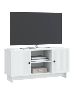 Mobile TV 102 x 34,5 x 50 cm Bianco Legno ingegnerizzato 2