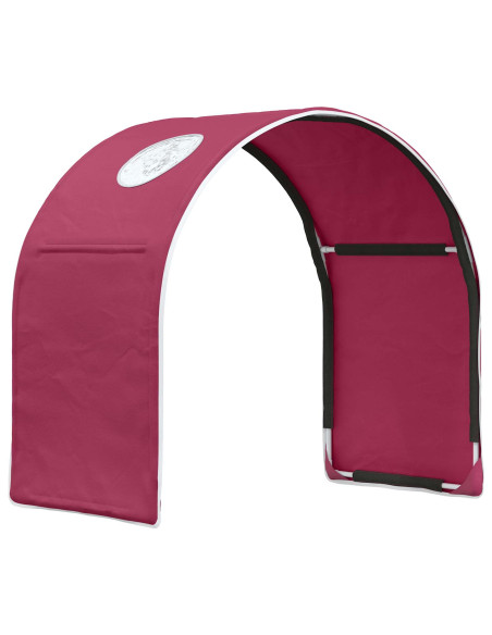 Tunnel per Letto 2 pcs Rosso 211 x 52,5 x 2 cm Poliestere