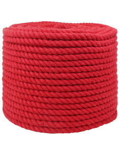 Corda Rosso 1,2 x 1,2 x 5000 cm Cotone