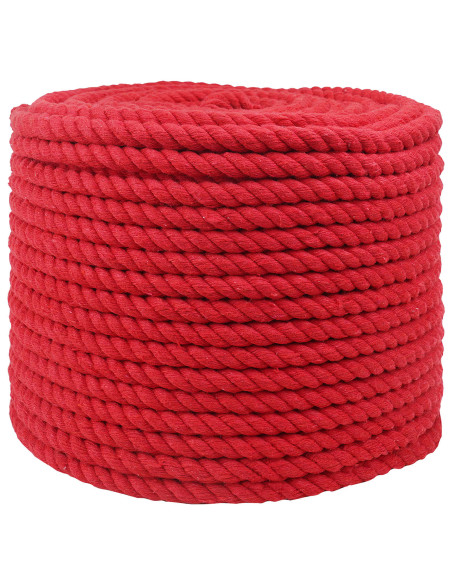 Corda Rosso 1,2 x 1,2 x 5000 cm Cotone