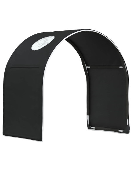 Tunnel per Letto 2 pcs Nero 211 x 52,5 x 2 cm Poliestere