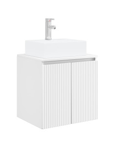 Mobile Lavabo da Parete Bianco 49,5 x 41 x 62,5 cm