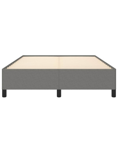 Struttura letto senza Materasso Grigio Scuro 137x190 cm in Tessuto